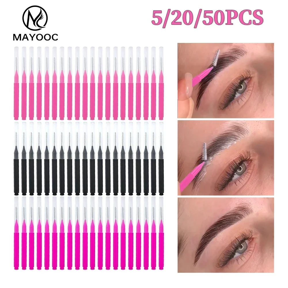 Eyelash Extension Aftercare - 5/10/50 adet Mini kaş fırçası kaş
