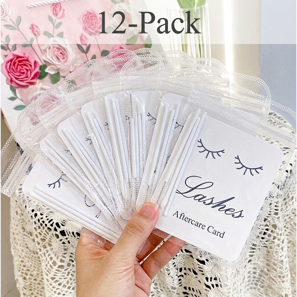 Eyelash Extension Aftercare - Müşteriler için 12 adet Kirpik Bakım