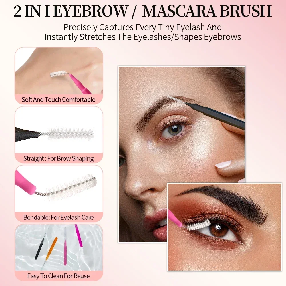 5/10/50 adet Mini kaş fırçası  - Eyelash Extension Aftercare incelemesi ve fiyatı