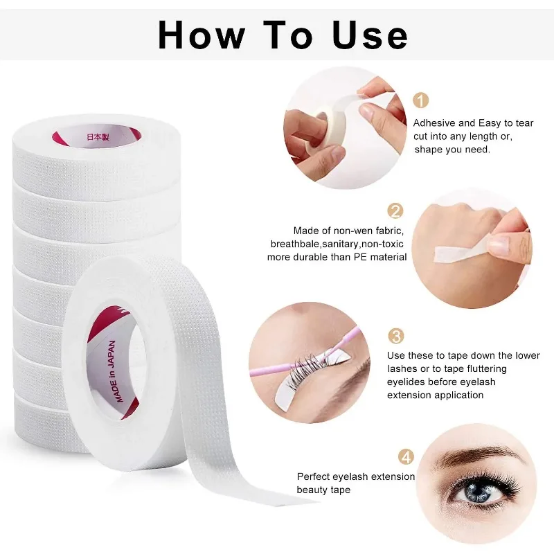 6 Rulo Japon Yalıtım Bandı Kir - Eyelash Extension Eye Mask incelemesi ve fiyatı