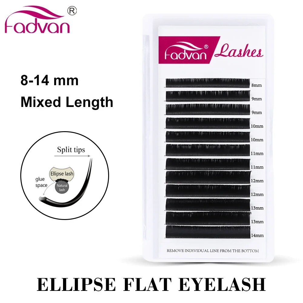 FADVAN Elips Düz C/D Kavisli 8 - Eyelash Extension Permanent incelemesi ve fiyatı