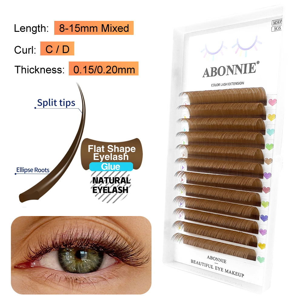 ABONNIE Kahverengi Elips Düz K - Eyelash Extension Supernatural incelemesi ve fiyatı